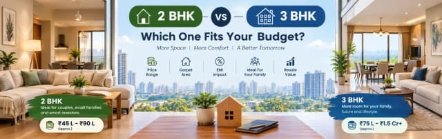2 BHK versus 3 BHK Flats in Noida: Which One Is Better for Your Budget?