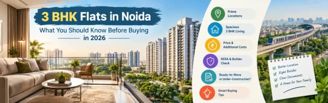 3 BHK Flats in Noida: What You Should Know Before Buying in 2026