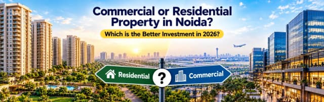 Commercial or Residential Property in Noida: Which is the Better Investment in 2026?