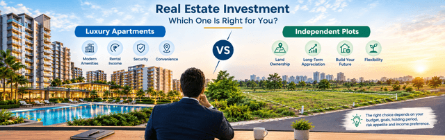 Luxury Apartments vs. Independent Plots: Which Asset Class Does Your Real Estate Investment Advisor Prefer?